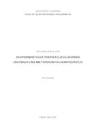 Eksperimentalna verifikacija dijagrama zračenja u milimetarskom valnom području