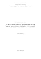 Estimacija parametara prijenosne funkcije baterije u ovisnosti o stanju napunjenosti