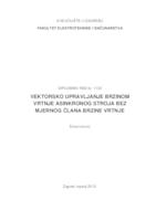 Vektorsko upravljanje brzinom vrtnje asinkronog stroja bez mjernog člana brzine vrtnje