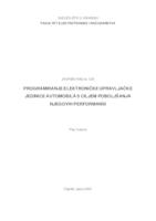 Programiranje elektroničke upravljačke jedinice automobila s ciljem poboljšanja njegovih performansi