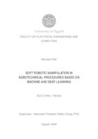 Soft robotic manipulation in agrotechnical procedures based on machine and deep learning