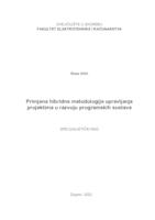 Primjena hibridne metodologije upravljanja projektima u razvoju programskih sustava
