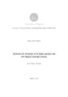 Design of sparse systems based on optimization methods