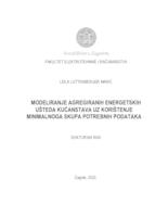 Modeliranje agregiranih energetskih ušteda kućanstava uz korištenje minimalnoga skupa potrebnih podataka