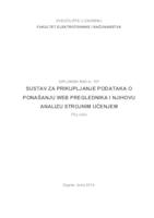 Sustav za prikupljanje podataka o ponašanju Web preglednika i njihovu analizu strojnim učenjem