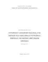 Otpornost ugrađenih računala na napade koji analiziraju potrošnju električne energije i na napade umetanjem grešaka