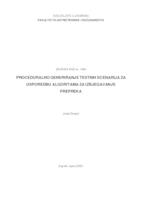 Proceduralno generiranje testnih scenarija za usporedbu algoritama za izbjegavanje prepreka