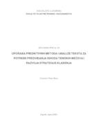 Uporaba prediktivnih metoda i analize teksta za potrebe predviđanja ishoda teniskih mečeva i razvoja strategije klađenja