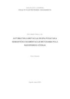 Automatska anotacija skupa podataka semantičke segmentacije metodama polu nadziranog učenja