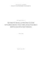 Matematički model za procjenu količine potkožnog masnog tkiva temeljen na podacima o morfologiji hrvatskih tenisača