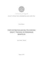 State estimation and multiple moving object tracking on Riemannian manifolds