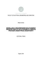 Modelling a decarbonized multi-energy industry facility as a flexibility service provider under price uncertainty