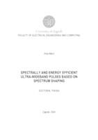Spectrally and energy efficient ultra-wideband pulses based on spectrum shaping