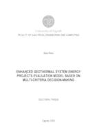 Enhanced geothermal system energy projects evaluation model based on multi-criteria decision-making