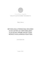 Metodologija proračuna okolišnih uvjeta bitnih za funkcionalnost električne opreme nakon teške nesreće nuklearnoga reaktora