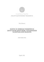 Sustav za snimanje radarom sa sintetičkom aperturom i integriranom klasifikacijom objekata