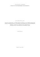 Razvoj modela strojnog učenja za predviđanje rizika gestacijskog dijabetesa