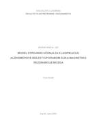 Model strojnog učenja za klasifikaciju Alzheimerove bolesti uporabom slika magnetske rezonancije mozga