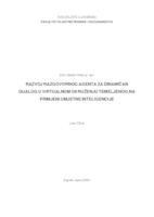 Razvoj razgovornog agenta za dinamičan dijalog u virtualnom okruženju temeljenog na primjeni umjetne inteligencije