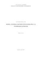 Model i izvedba 32-bitnog procesora RISC-V s podrškom za prekide