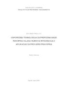 Usporedba tehnologija za prepoznavanje rukopisa i glasa i njihova integracija u aplikaciju za provjeru pravopisa