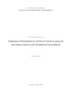 Primjena programskog jezika Python za analize distribucijskih elektroenergetskih mreža