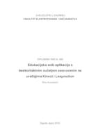 Edukacijska web-aplikacija s beskontaktnim sučeljima zasnovanim na uređajima Kinect i Leapmotion