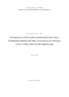 Optimizacija šestfaznog sinkronog motora s permanentnim magnetima za pogon električnog vozila temeljena na metamodelima