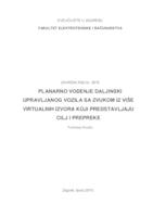 Planarno vođenje daljinski upravljanog vozila sa zvukom iz više virtualnih izvora koji predstavljaju cilj i prepreke