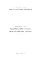 Tržišni mehanizmi poticanja obnovljivih izvora energije