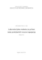 Laboratorijska maketa za prikaz rada prekidačkih izvora napajanja