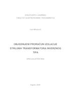 Objedinjeni proračun izolacije strujnih transformatora inverznog tipa