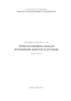 Tehno-ekonomska analiza integrirane Sunčeve elektrane