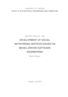 Razvoj usluga društvenog umrežavanja pomoću programskog inženjerstva zasnovanog na modelu