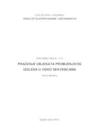 Praćenje objekata promjenjivog izgleda u video sekvencama