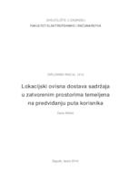 Lokacijski ovisna dostava sadržaja u zatvorenim prostorima temeljena na predviđanju puta korisnika