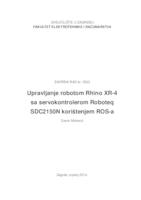 Upravljanje robotom Rhino XR-4 sa servokontrolerom Roboteq SDC2150N korištenjem ROS-a