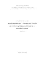 Mjerenja električkih i neelektričkih veličina za monitoring i dijagnostiku stanja u hidroelektranama