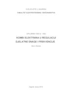 Uloga kombinirane elektrane u regulaciji djelatne snage i frekvencije