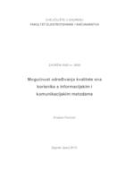 Mogućnost određivanja kvalitete sna korisnika s informacijskim i komunikacijskim metodama
