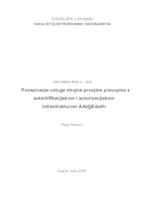 Povezivanje usluge strojne provjere pravopisa s autentifikacijskom i autorizacijskom infrastrukturom AAI@EduHr