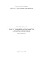 Sustav za mjerenje parametra kromatske disperzije