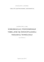 Komunikacija i pozicioniranje temeljeno na širokopojasnoj radijskoj tehnologiji