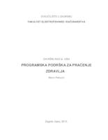 Programska podrška za praćenje zdravlja