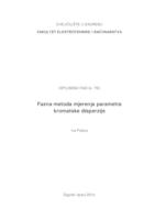 Fazna metoda mjerenja parametra kromatske disperzije