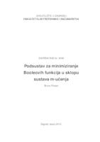 Podsustav za minimiziranje Booleovih funkcija u sklopu sustava m-učenja