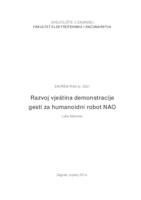 Razvoj vještina demonstracije gesti za humanoidni robot NAO