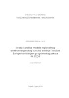 Izrada i analiza modela regionalnog elektroenergetskog sustava srednje i istočne Europe korištenjem programskog paketa PLEXOS