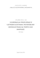 Koordinacija proizvodnje iz vjetrenih elektrana i reverzibilnih hidroelektrana na tržištu dan unaprijed