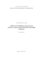 Višeplatformska usluga za upravljanje kratkim provjerama znanja